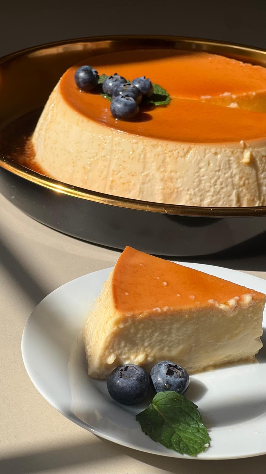 Creame brulee flan